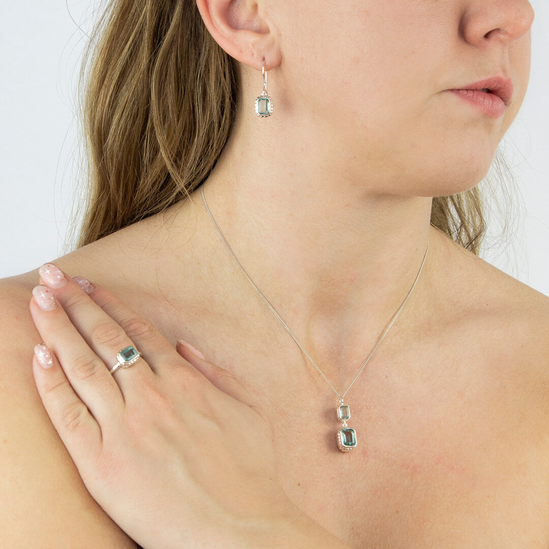 Beginnings Curve Surround Drop Earrings