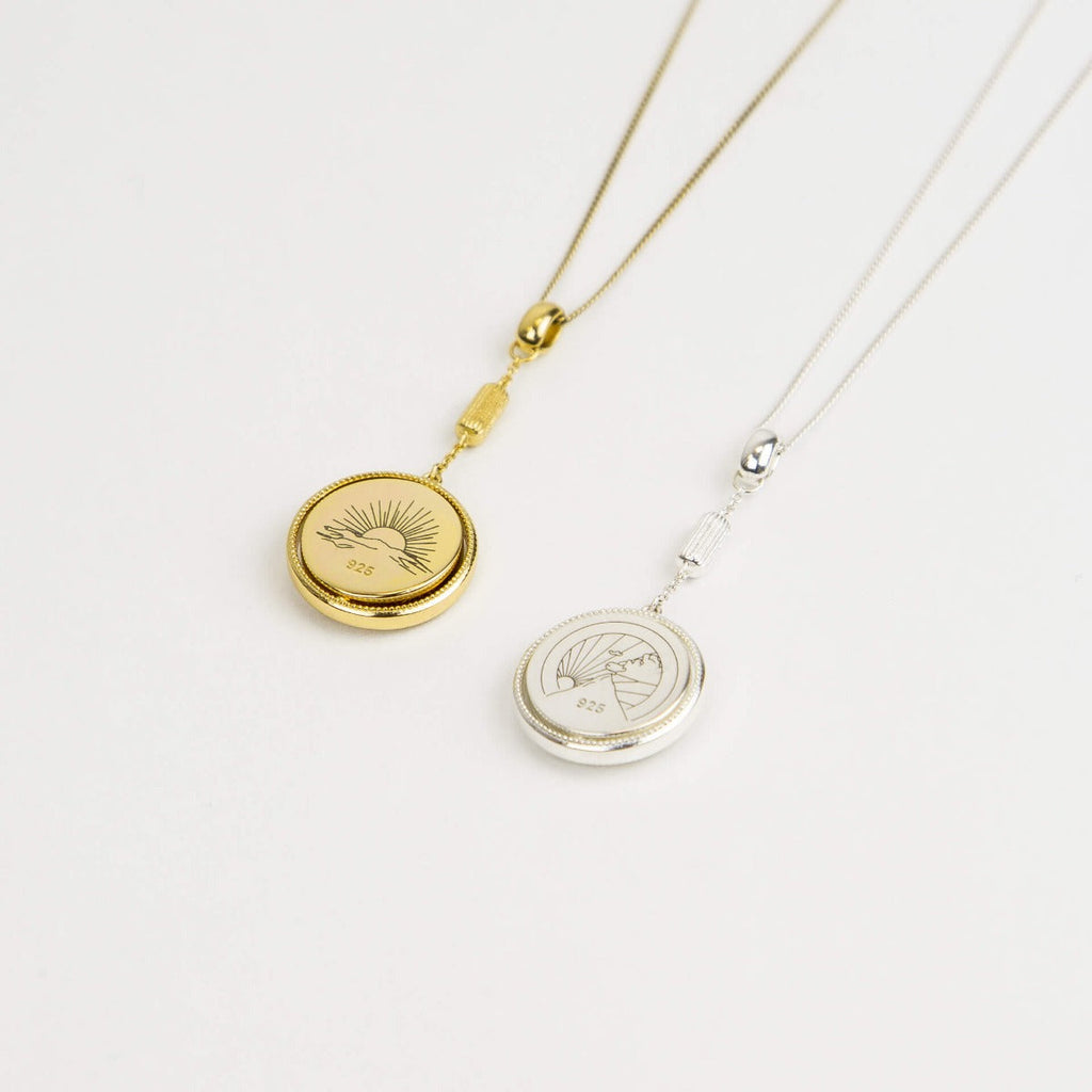 Beginnings Spinning Comfort Medallion Pendant