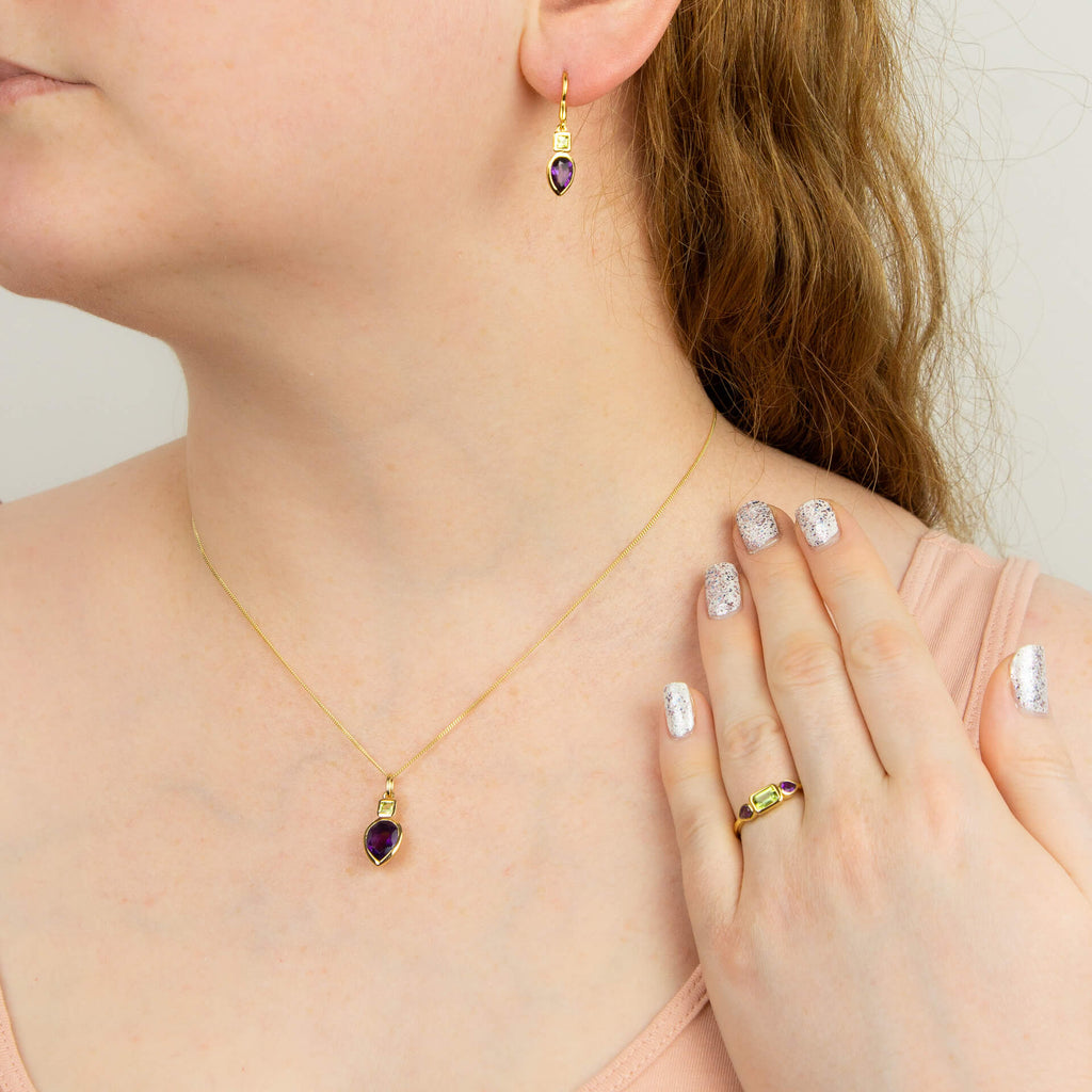 Beginnings Iris Petal Drop Pendant