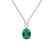Diamonfire Oval Zirconia Drop Pendant