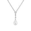 Diamonfire Shell Pearl Chain Drop Pendant