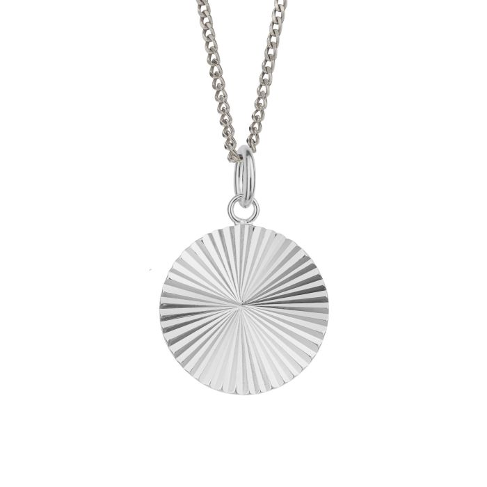 Beginnings Diamond Cut Disc Pendant