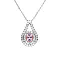 Diamonfire Teardrop Pink Zirconia Pendant