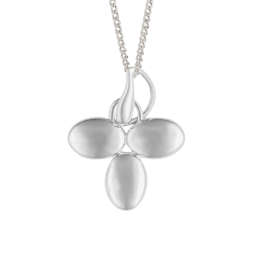 Beginnings Puffed Tri-Petal Pendant
