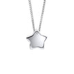 D For Diamond Pass-Through Star Pendant Charm with Diamond