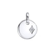 D For Diamond Round Pendant with Diamond Star