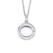 D For Diamond Round Spinner Pendant with Diamond