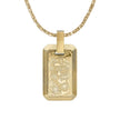 Fred Bennett Damascus Steel Rectangular Pendant