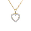 Diamonfire Pave Set Heart Pendant