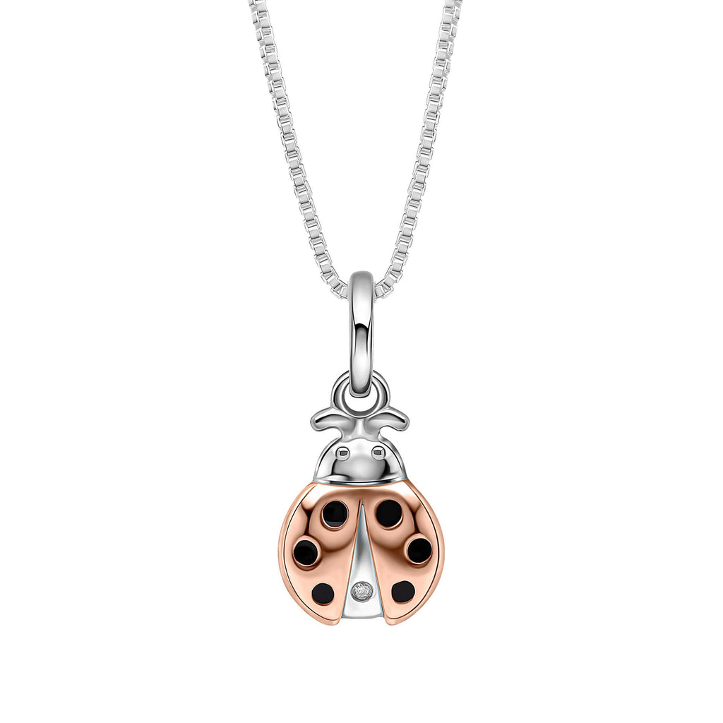D For Diamond Ladybird Pendant with Diamond