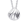 Beginnings Organic Wave Teardrop Slider Pendant