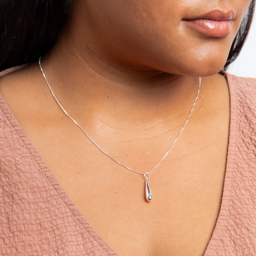 Beginnings Elongated Teardrop Pendant