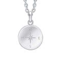Beginnings Compass Design Disc Pendant