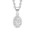 Beginnings Oval Halo Pendant
