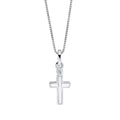D For Diamond Mother of Pearl Cross Pendant with Diamond
