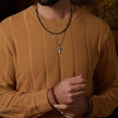 Fred Bennett Damascus Steel Cross Pendant
