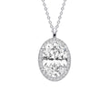 Diamonfire Oval Halo Pendant
