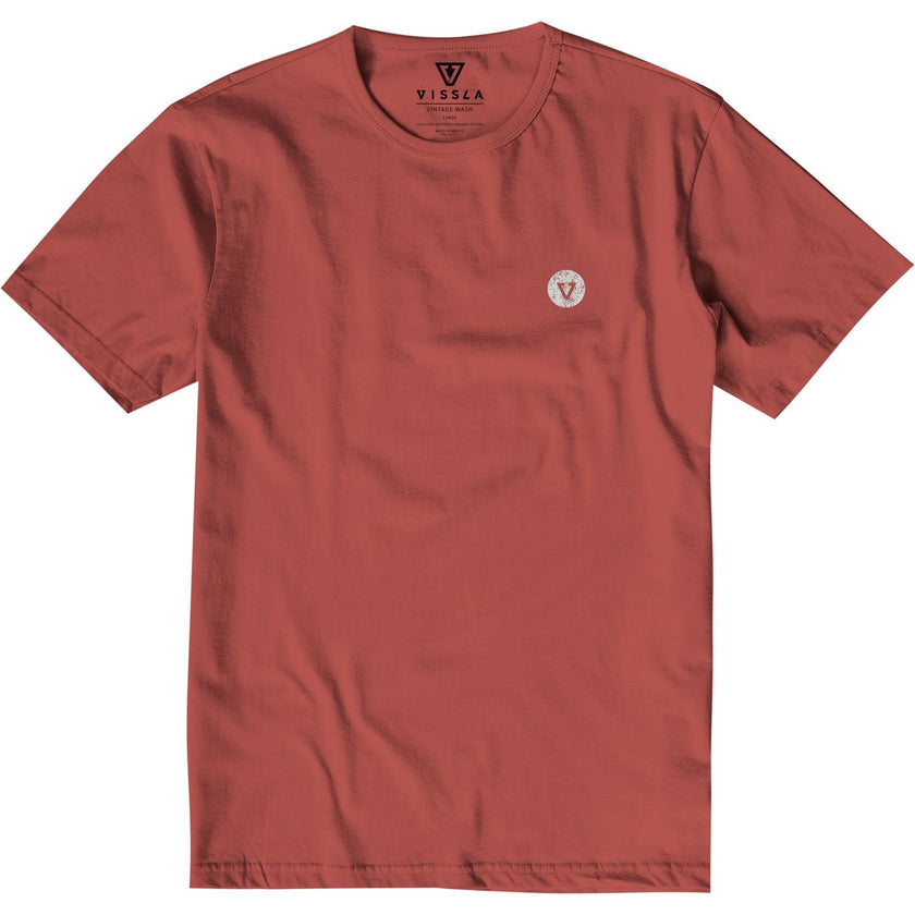 Vissla Raditude Organic T-shirt - Rusty Red