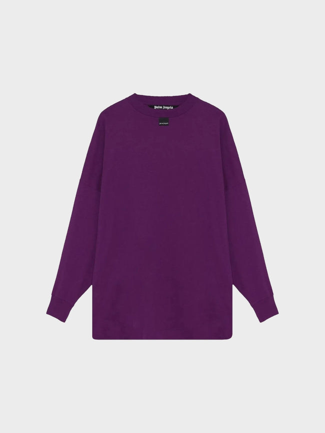 Palm Angels Blurry Logo Over Tee Purple