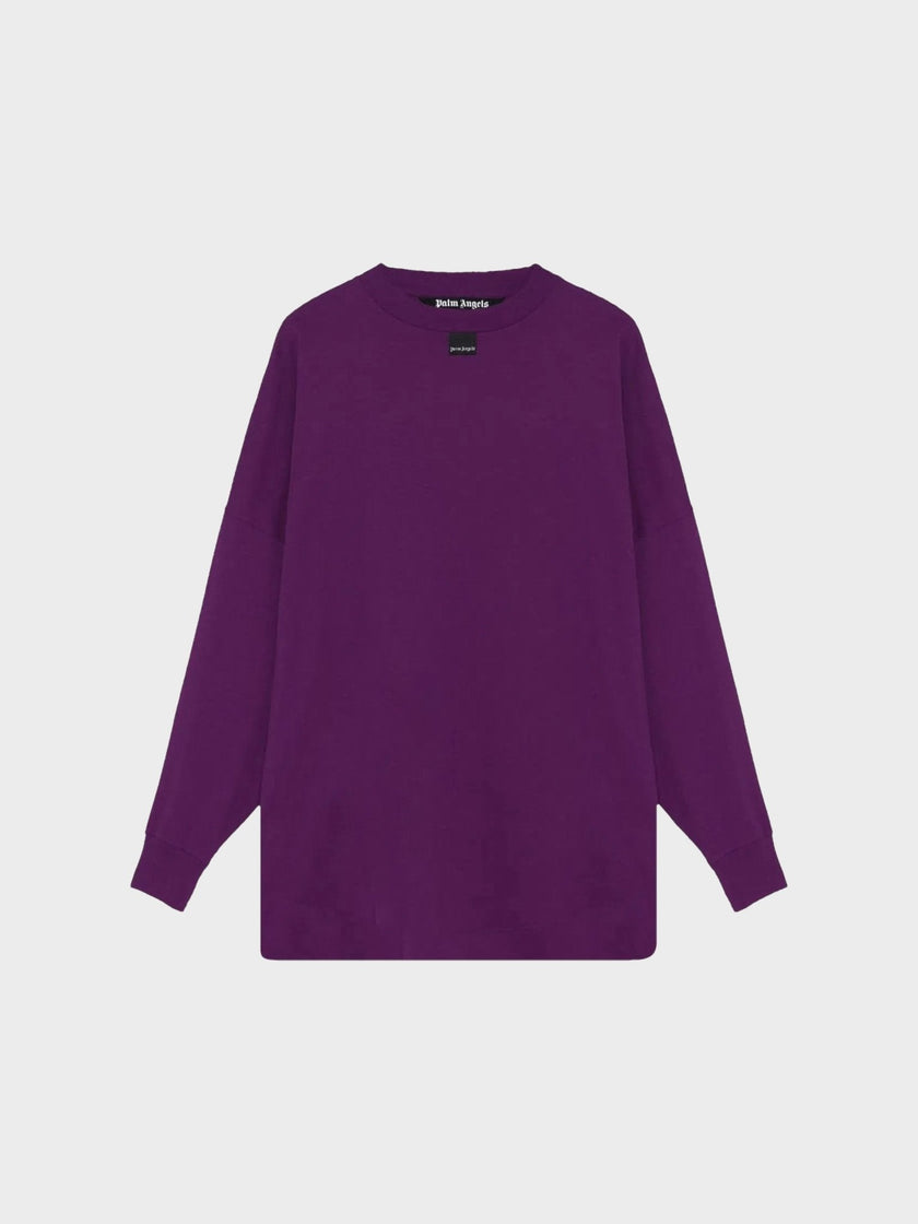 Palm Angels Blurry Logo Over Tee Purple