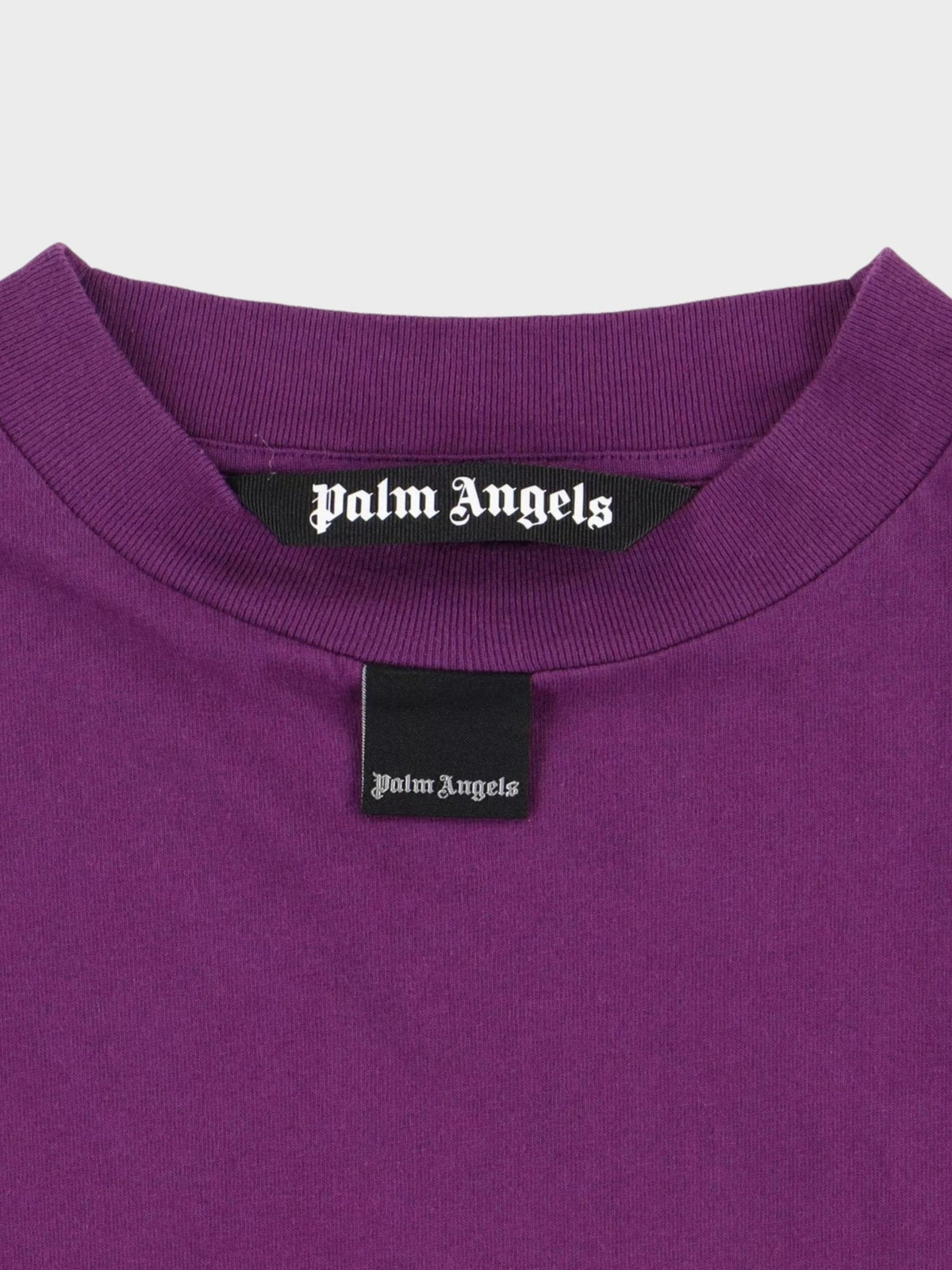 Palm Angels Blurry Logo Over Tee Purple