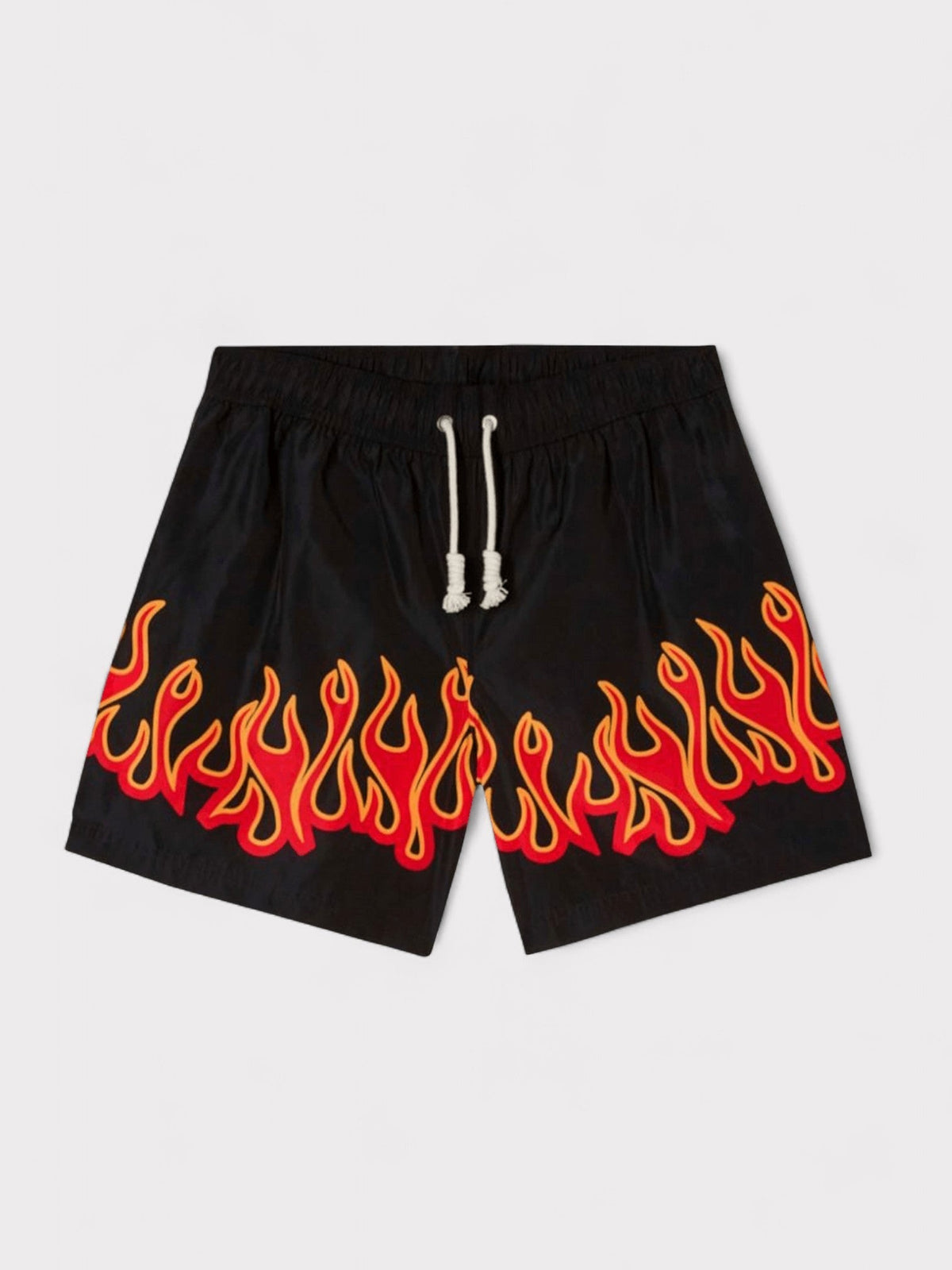Burning Flames Print Swimshort Black