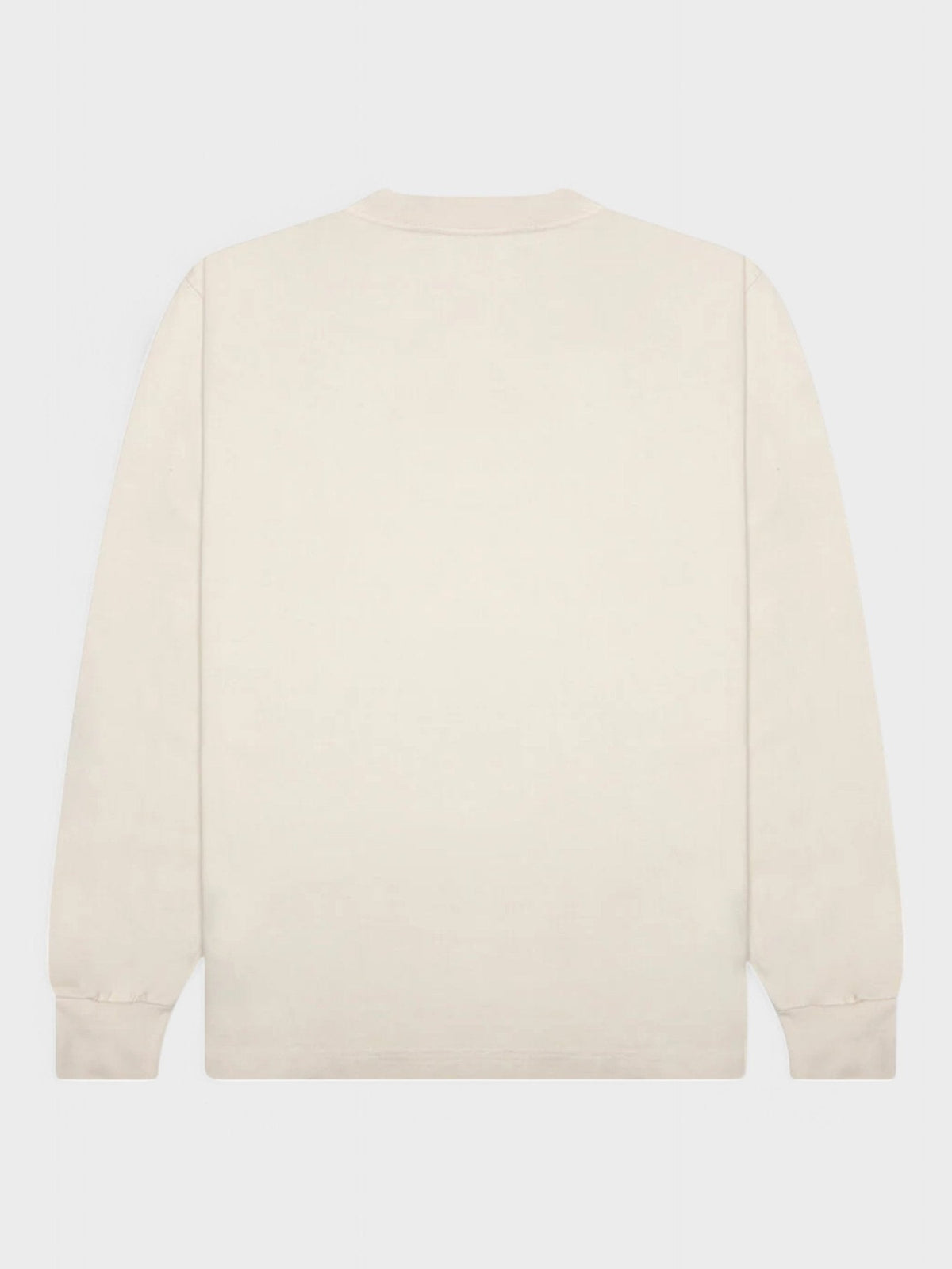 Palm Angels Burning Logo Classic Long Sleeve Shirt White