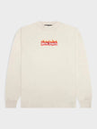Palm Angels Burning Logo Classic Long Sleeve Shirt White