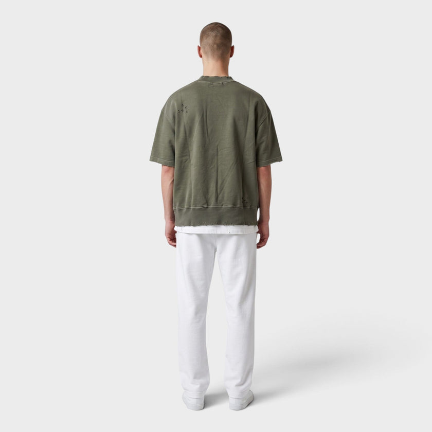 Burning Logo Sweatshirt Military Green