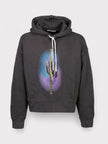 Palm Angels Cactus Hoody  Black Green