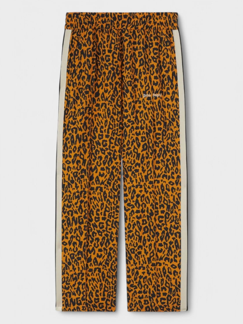 Palm Angels Cheetah Track Pants 'Orange/Black'