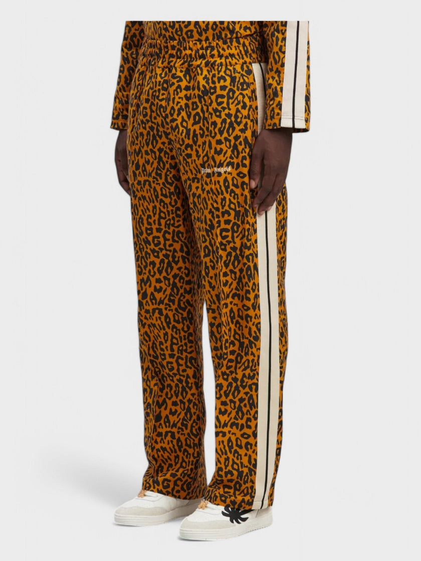 Palm Angels Cheetah Track Pants 'Orange/Black'