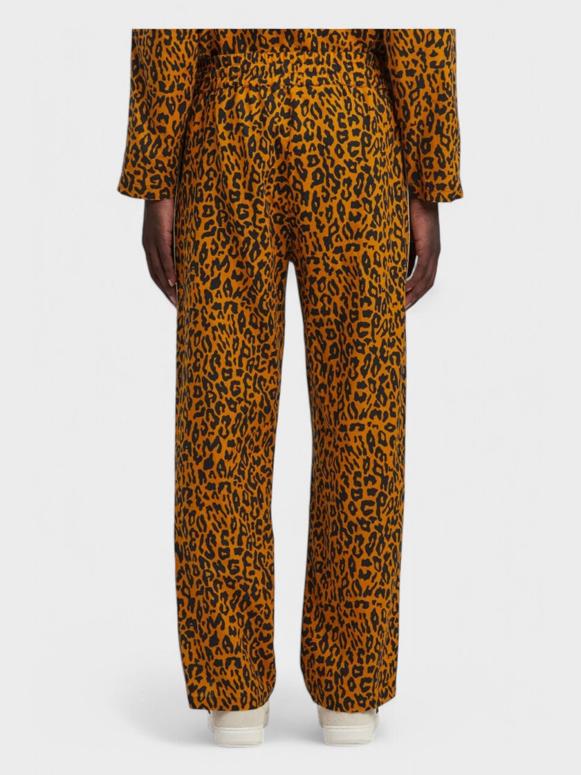 Palm Angels Cheetah Track Pants 'Orange/Black'