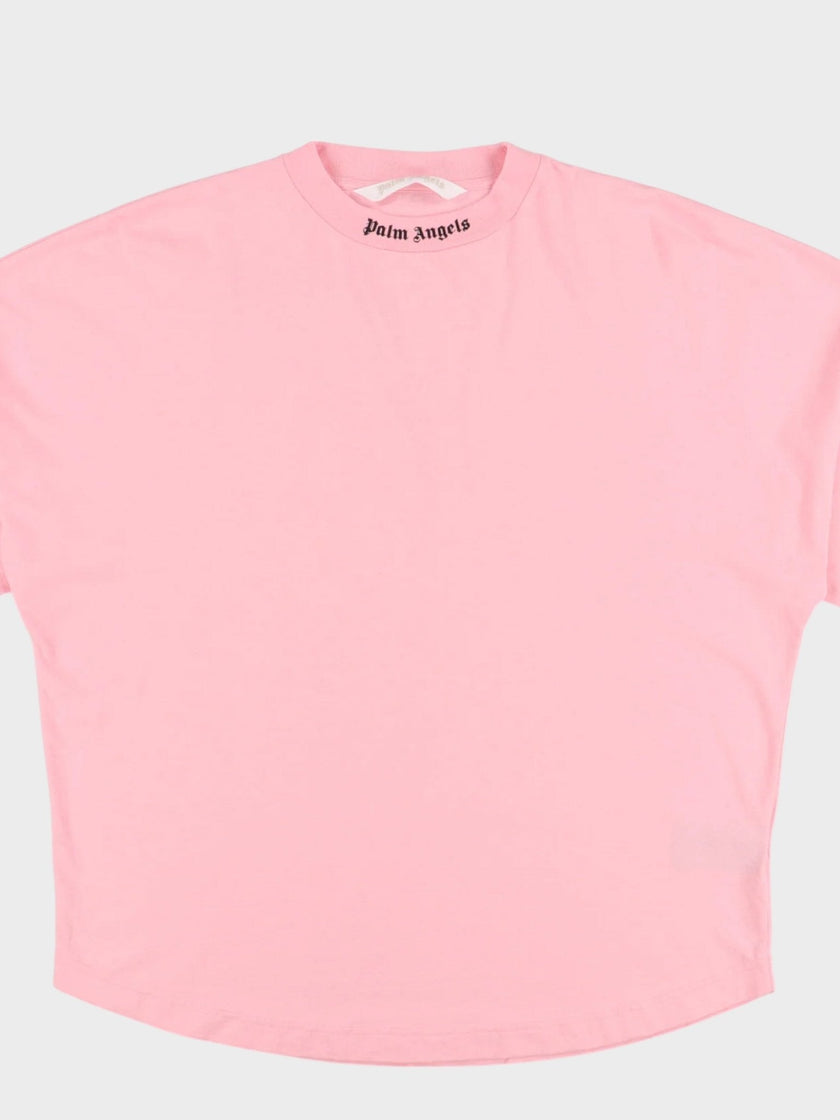 Palm Angels Classic Logo Long Sleeve Tee Almond Blossom