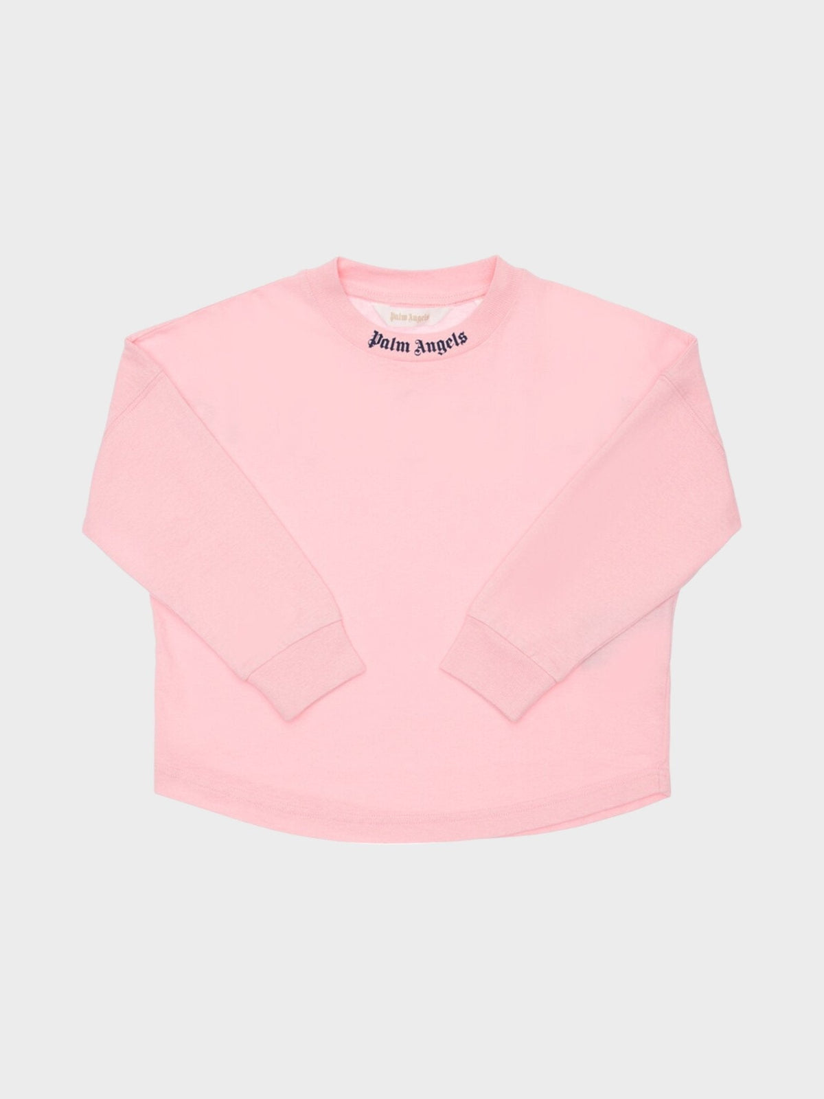 Palm Angels Classic Logo Long Sleeve Tee Almond Blossom