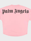 Palm Angels Classic Logo Long Sleeve Tee Almond Blossom