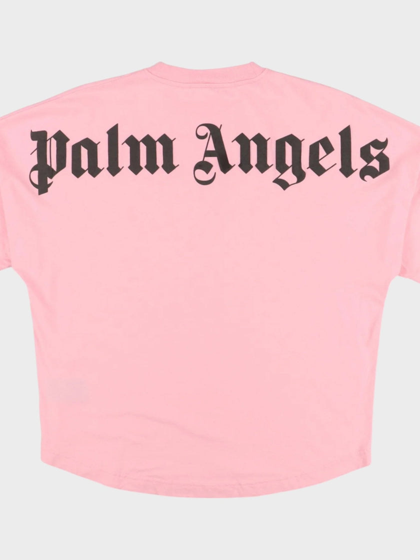 Palm Angels Classic Logo Long Sleeve Tee Almond Blossom