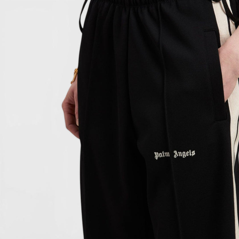 Classic Logo Loose Track Pant Black White