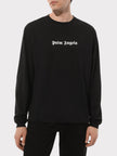 Palm Angels Classic Logo Slim Tee Long Sleeve Black