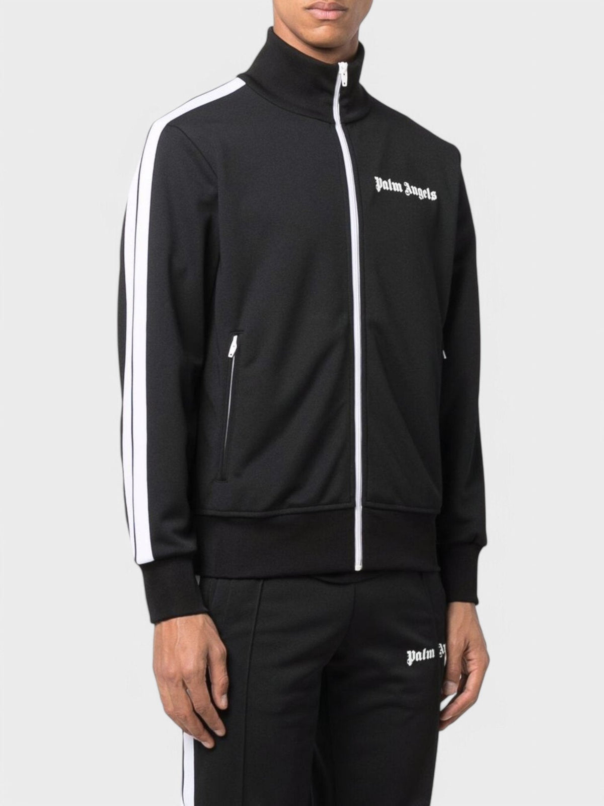 Classic Track Jacket Black White