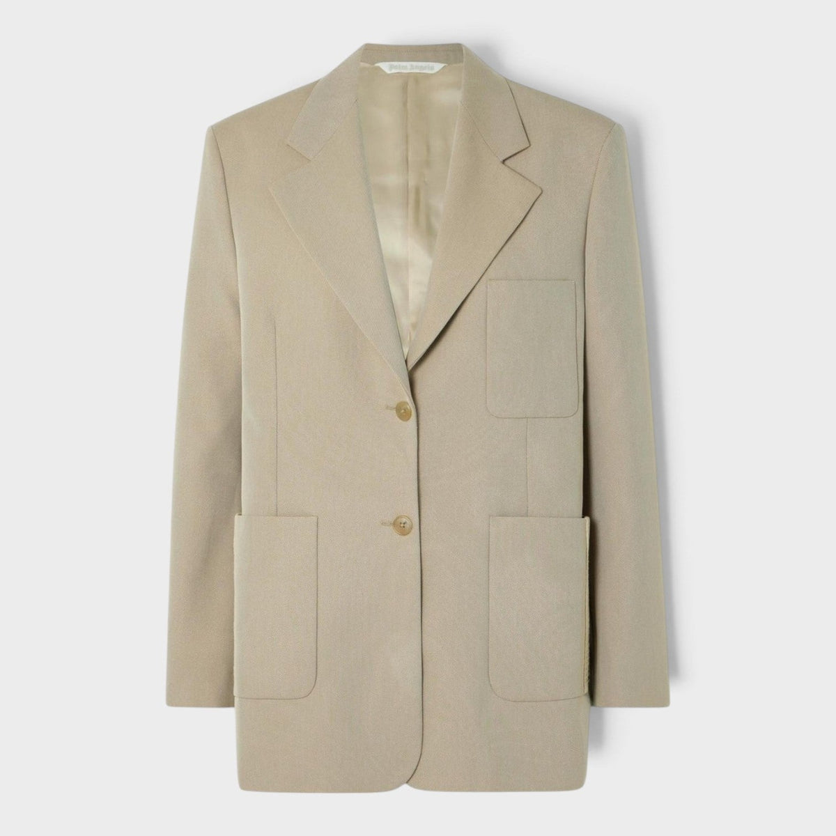 Knit Tape Blazer Beige