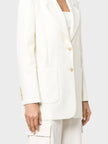 Palm Angels Knitted Tape Blazer White