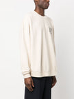 Palm Angels  Linen Crewneck Beige Black