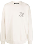 Palm Angels  Linen Crewneck Beige Black