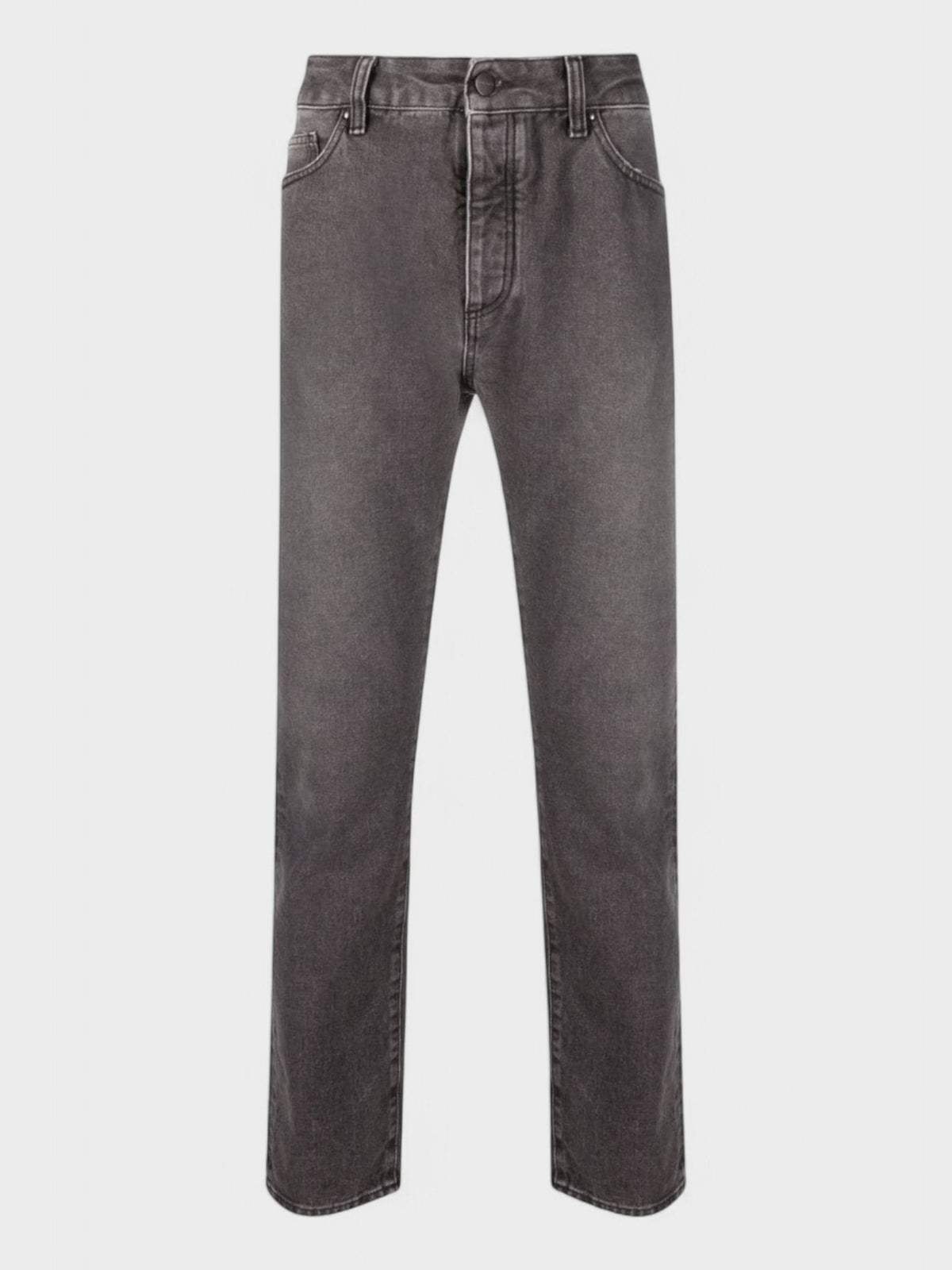 Logo Denim Straight Leg Jeans