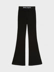 Palm Angels Logo Tape Flare Sweatpants Black