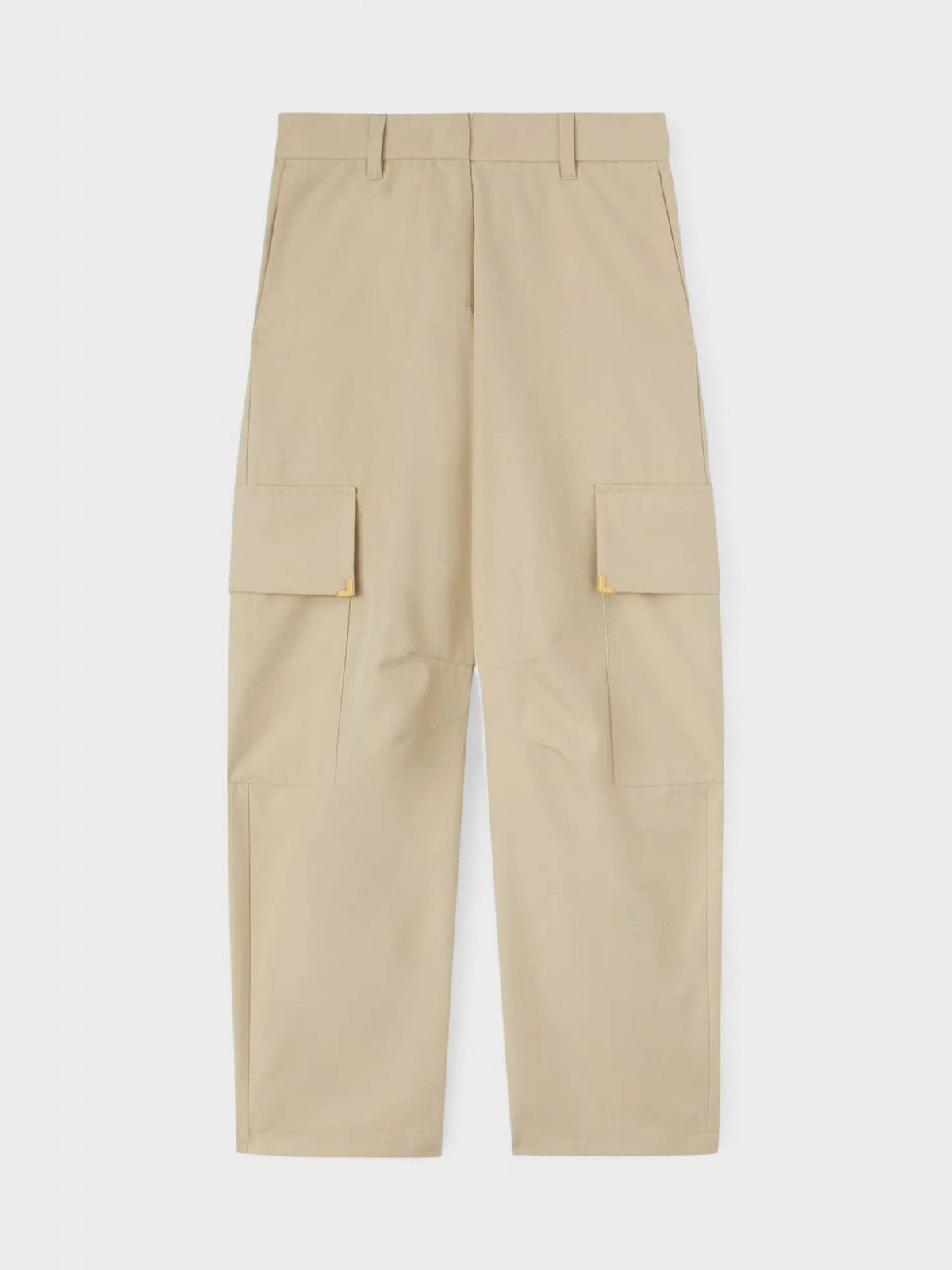 Metal Frame Trousers Beige