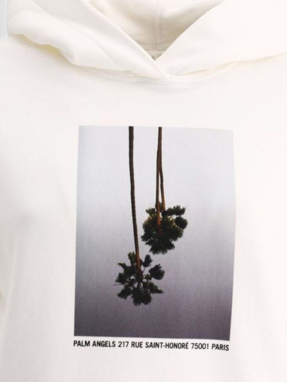 Palm Angels Mirage Fitted Hoodie White