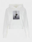 Palm Angels Mirage Fitted Hoodie White