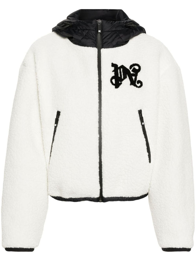 Palm Angels Monogram Cozy Ski Jacket White